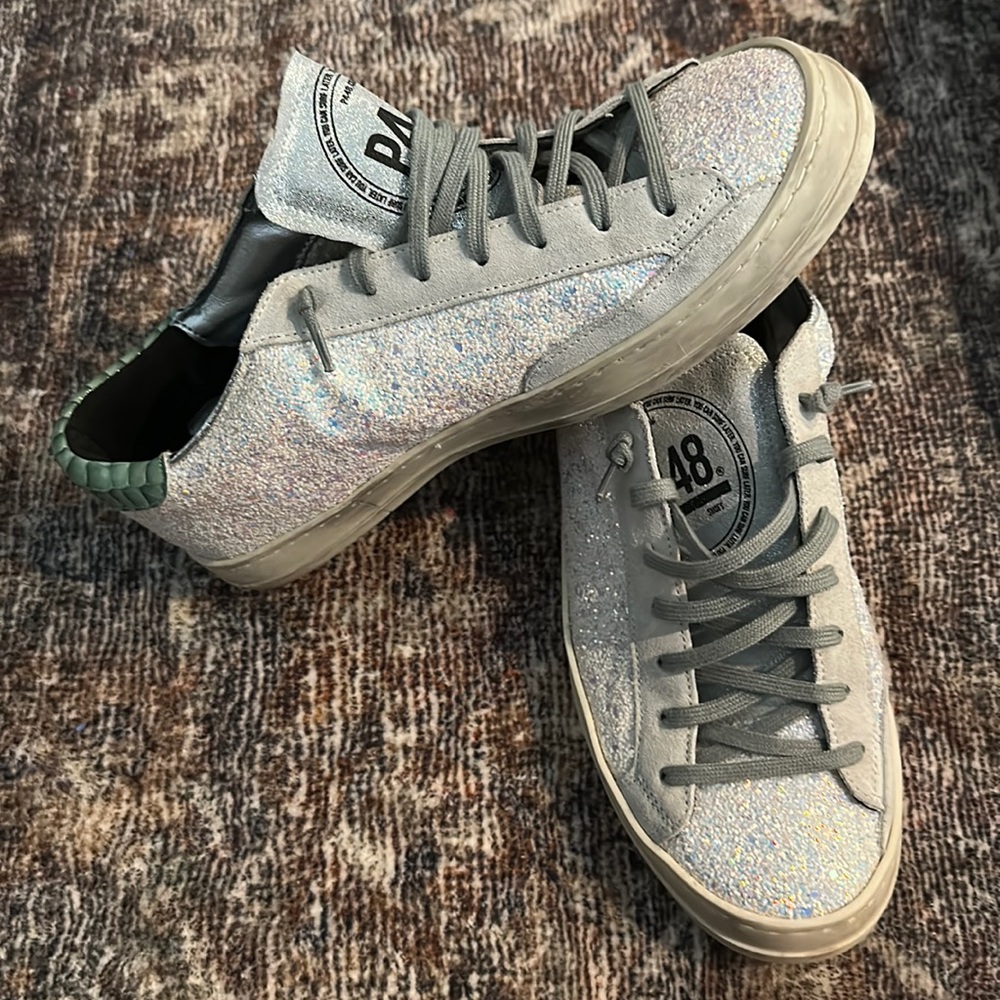 P448 glitter sneakers